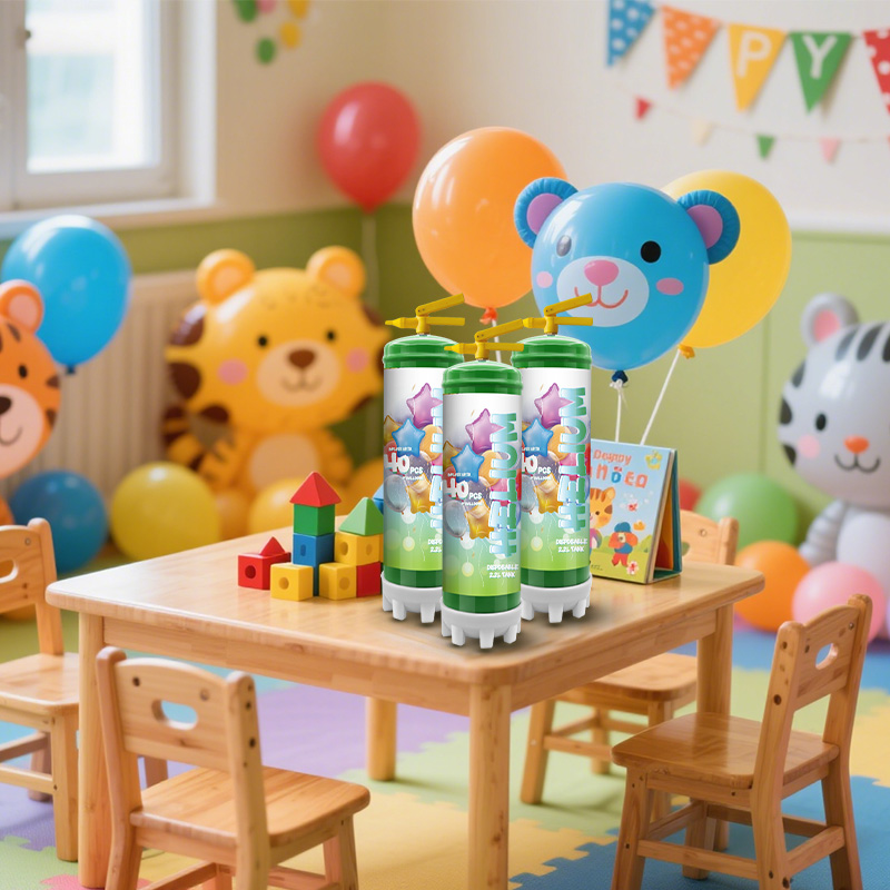 2.2L Balloon Cylinders Filled with Helium, 99.9% Pure Helium, Wholesale for Holidays